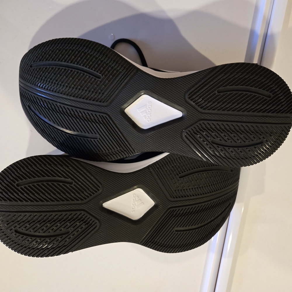 Adidas Duramo Wide Black and White Running Shoes (Mens Size 8, Womens 9.5/10) - Picture 3 of 5